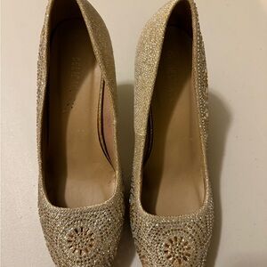 Delicacy Sparkling Gold Heels